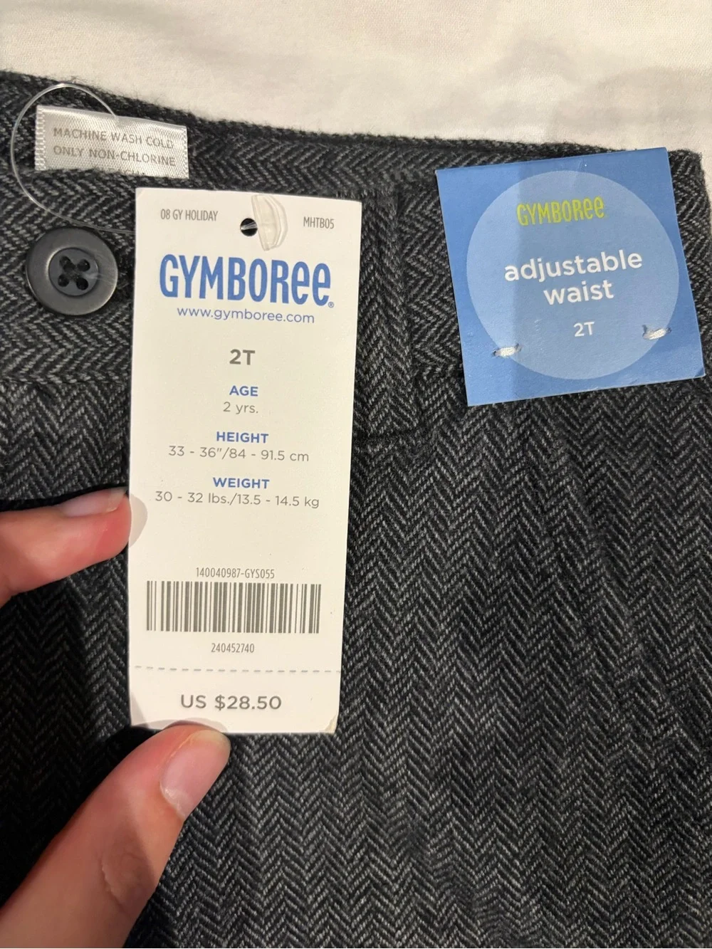 NWT Boys 2T Dark Gray Gymboree Dress Pants